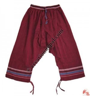 Cotton 3-quarter trouser