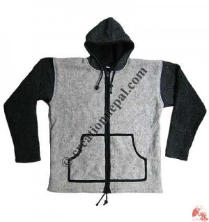 Hemp color woolen jacket