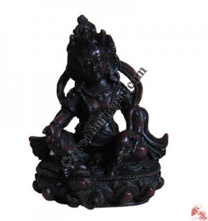 Red-black color Kuber resin statue
