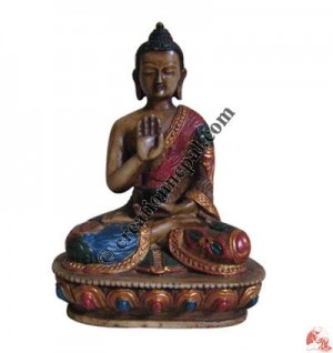 Painted Buddha resin Statue1