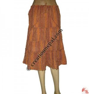 Khaddar steps joined mini skirt