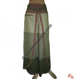 Sides open cotton trouser1