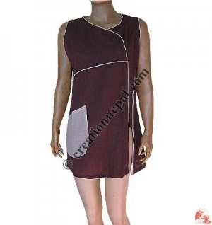 Cotton sleeveless ladies dress 3