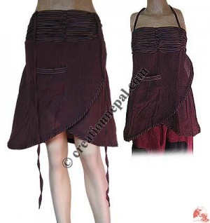 Cotton double purpose top or skirt