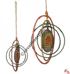 Rainbow 5 circle hemp net decorative