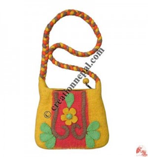 Small size swirl felt bag
