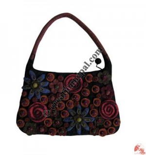 Decorated felt bag