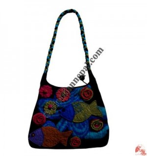 Fish felt bag