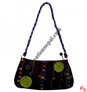 Chakra design felt bag