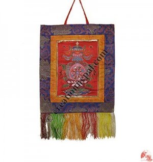 Kalasha brocade wall hanging