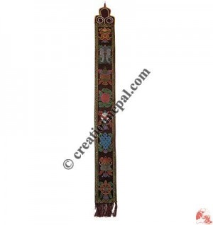 Woven large Tashi Targey wall hanging