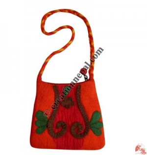Swirly felt bag