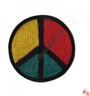 Small size peace sign badge