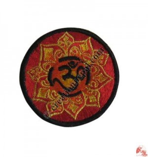 Small size Om over lotus badge