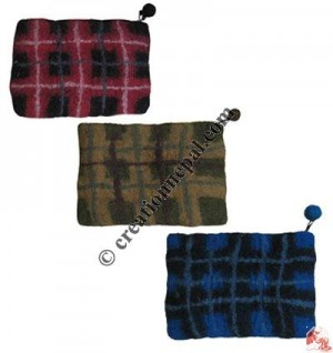 Assorted color felt purse4