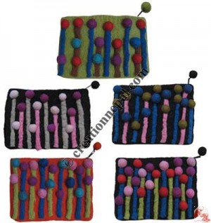 Assorted color felt purse6