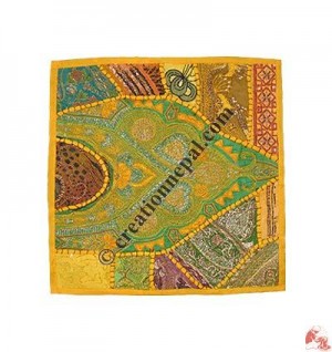 Beads decorated Rajasthani cushion
