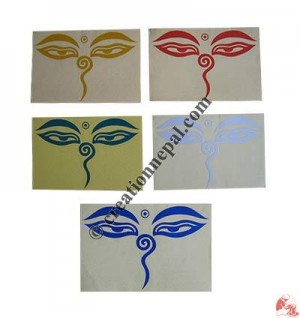 Big Buddha eye sticker (packet of 10)