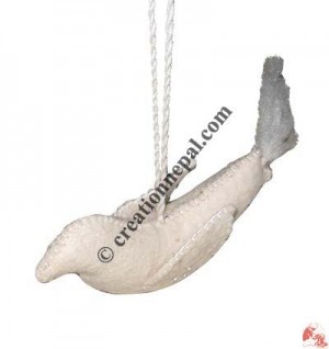 Felt Christmas tree decoration pigeon