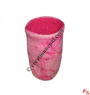 Felt vase