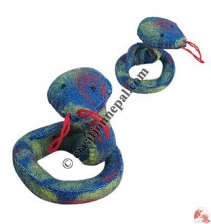 Felt cobra snake