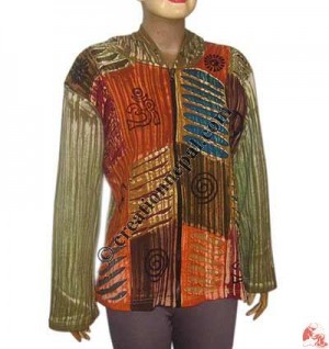 Colorful joined layer cut and print rib hooded top 6