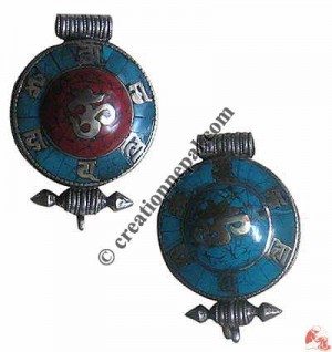 Round shape stone chips setting Ghau