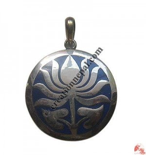 Round shape Lotus locket 3