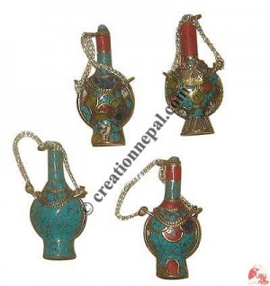 Small size decorative stand herbs bottle