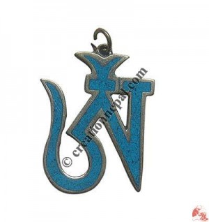 Tibetan OM mantra amulet