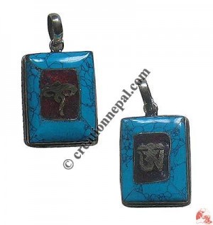 Rectangle shape stone setting pendant