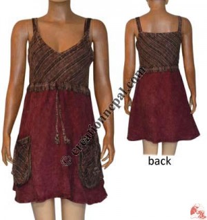 Cotton stone wash top dress