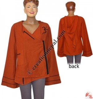 Cotton Choli design hooded top