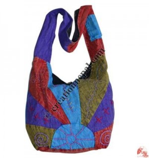 Hand embroidered cotton pach-work bag6