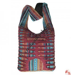 Layer-cut gheri bag