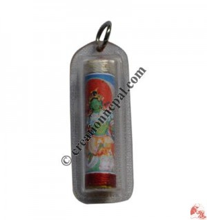 Green Tara tube amulet