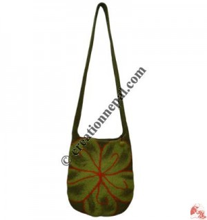 Felt big flower design  bag
