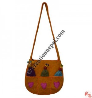 People and heart felt bag