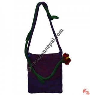 Felt flower stem bag