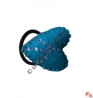 Felt peace-heart shape hairband
