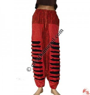 Razor cut and prints afgani trouser