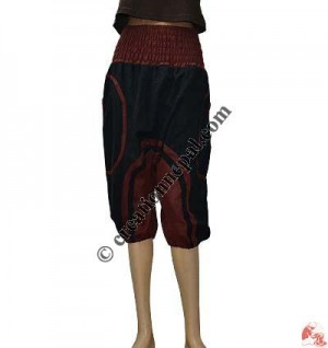 Cotton pipin design three quarter trouser