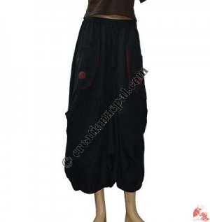 Cotton baggy loose skirt2