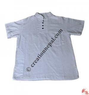 Flex plain short sleeves shirt