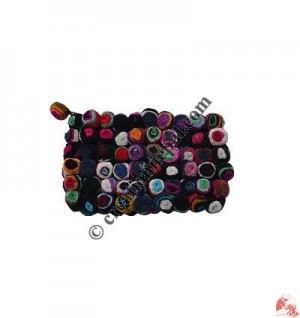 Colorful cutting balls felt hand purse