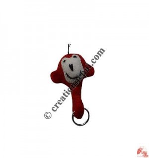 Dog design felt key ring