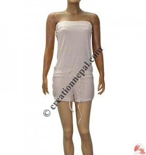 Fine rib cotton ladies beach wear