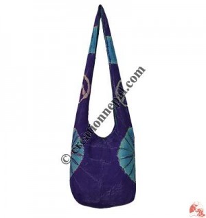 Sun and Peace prints and embroidered lama bag