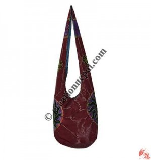 Side tie-dye sun print cotton Lama bag 4
