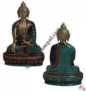 Chips setting brass Buddha